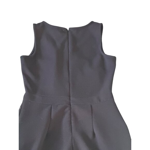 ROMEO & JULIET COUTURE Black Crop Leg Button Jumpsuit Size Medium - Picture 2 of 10
